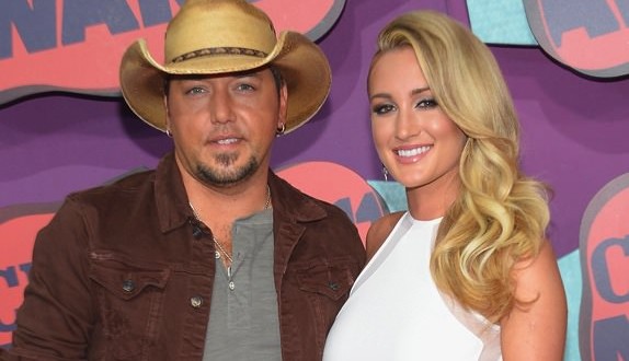 Brittany Kerr, Jason Aldean Walk the CMT Awards Red Carpet