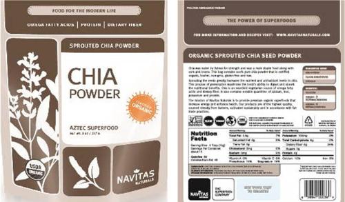 Chia Powder Linked to Salmonella Illness, CDC Says