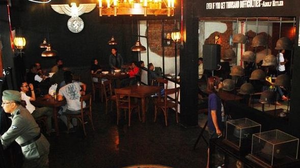 Nazi-themed cafe reopens in Bandung, Report