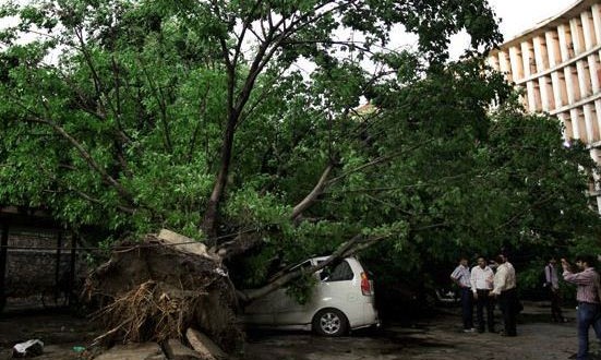 Nine people died in Delhi dust storm