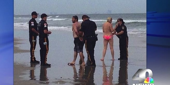 Police Arrest Couple For Sex On The Beach