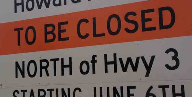 Section of Howard Avenue closed for 1 month