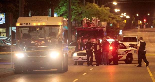 Three men charged in Armed Robbery of armoured truck,  Handgun recovered (update)