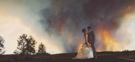 Wildfire disrupts nuptials