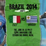 World Cup 2014 - Group D : Italy vs Uruguay