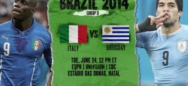 World Cup 2014 - Group D : Italy vs Uruguay