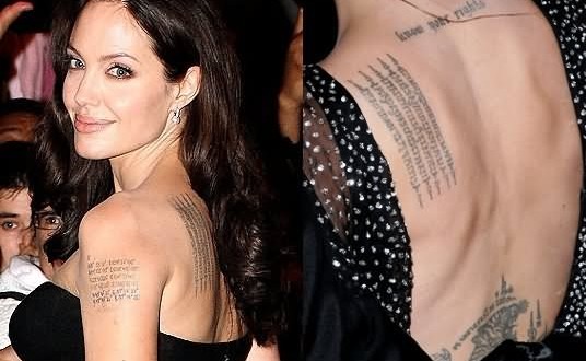 Angelina Jolie: Kids ‘obsessed’ with tattoos, Report