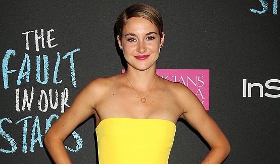 Shailene Woodley goes shoeless