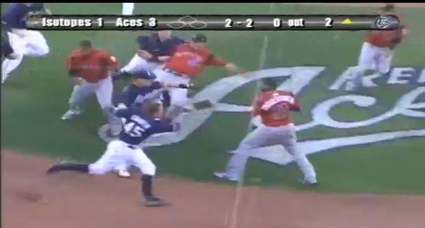 10 ejected after minor league brawl (Video)