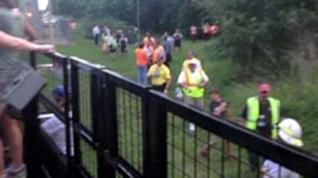 Disney monorail evacuated after possible lightning strike (Video