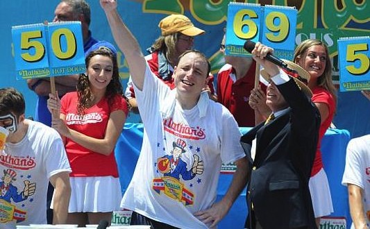 Hot Dog Eating Contest : Champion Joey Chestnut favored !
