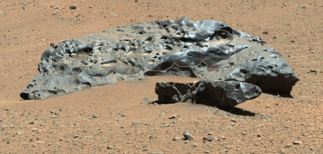 Nasa rover finds large iron meteorite on Mars (Photo)