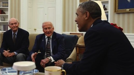 President Obama meets privately with Apollo 11 crew