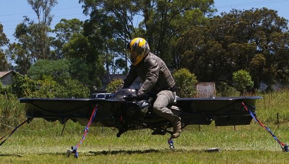 This Hoverbike Is Basically a Giant Quadcopter Drone (Video)