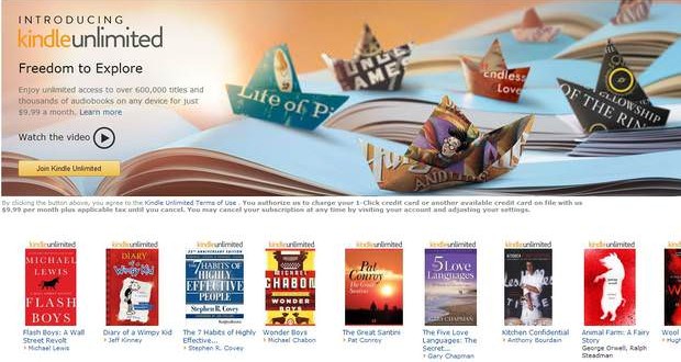 US : Amazon launches Kindle Unlimited e-book service