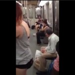 Woman plucks and eats raw bird on Montreal Metro
