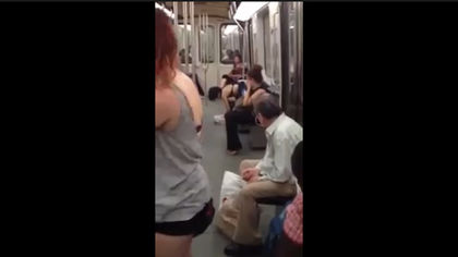 Woman plucks and eats raw bird on Montreal Metro