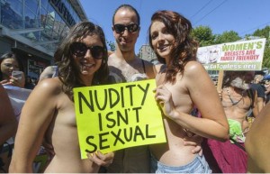 Raelian group goes topless in Montreal (Photo)