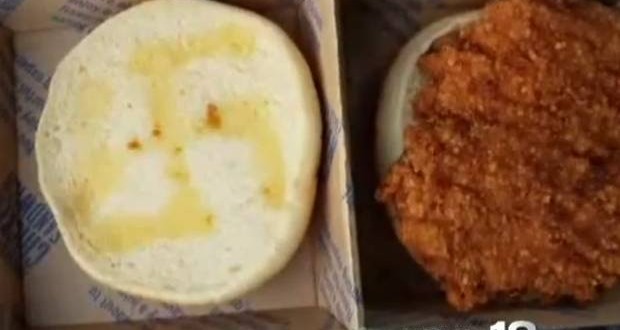 Swastika “etched in butter” in McDonald’s sandwich (Video)