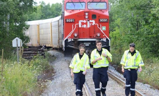 Two fatally struck by freight train, police say