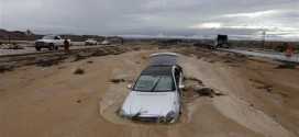 A hurricane washed away I-15 in Nevada