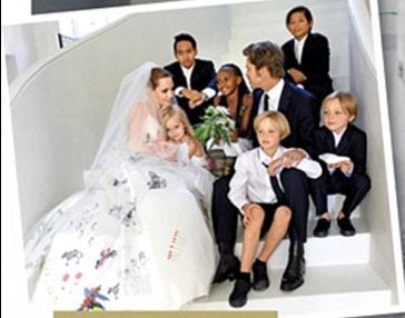 Angelina Jolie walked down the aisle by her elder sons Maddox and Pax