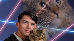 Draven Rodriguez : Student's weird cat yearbook photo bid