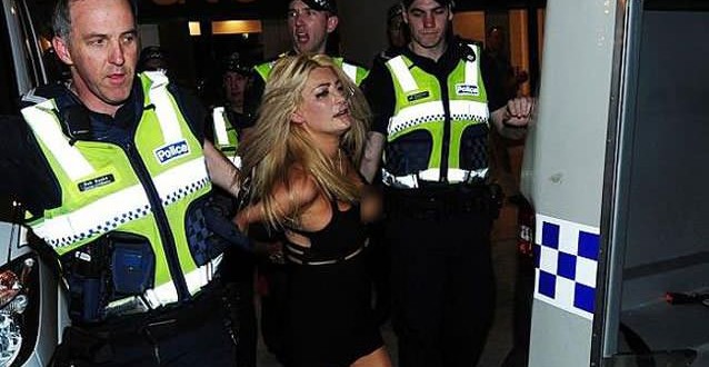 Heather McCartney charged over nude romp at AFL Grand Final (Photo)