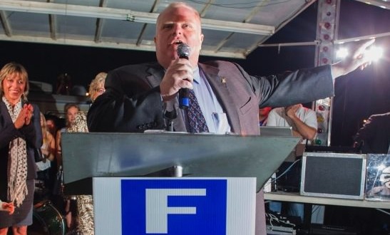 Mayor Rob Ford makes appearance at Ford Fest to rally supporters (Video)