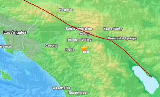 San Jacinto : Magnitude-3.7 Earthquake Strikes Near Hemet