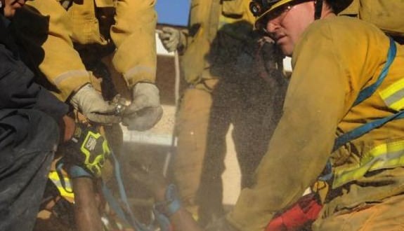 California Woman trapped in chimney rescued then arrested