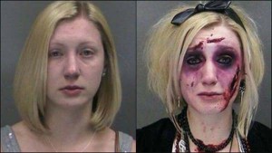 Catherine Butler : Woman in zombie costume charged twice with DWI