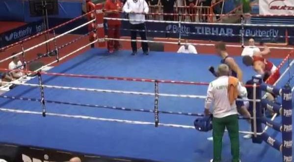 Croatian Boxer Knocks out Ref in youth championships (Video)