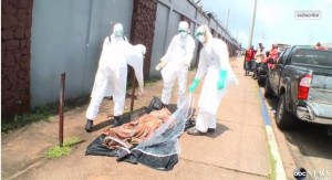 'Dead' Ebola victim wakes in plastic