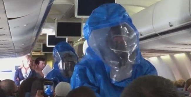Ebola joke gets man escorted off plane (Video)