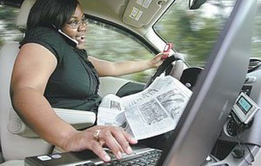 Home of distracted drivers, Allstate survey