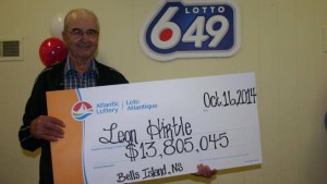 Nova Scotia lottery winner collects $13.8-million prize