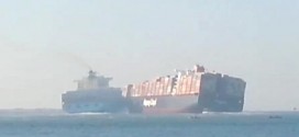 Suez Canal container ships collide