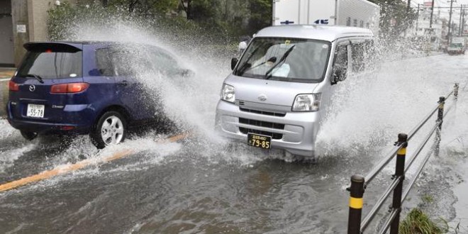 Typhoon Phanfone slams into Japan, One US airman killed