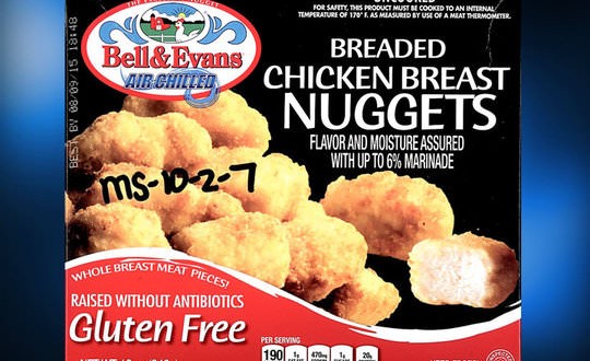 US : 31K pounds of gluten-free chicken products recalled