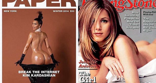 Jennifer Aniston Way Before : Actress Bare Butt Featured On A Major Magazine Cover "Way" Before Kim Kardashian's 'Break The Internet' Cover