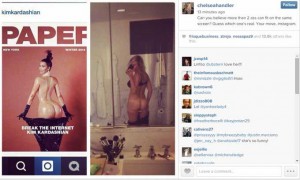 Kim Kardashian Poses Naked : Chelsea Handler Slams Instagram Over Star's NSFW Naked Bum Photos