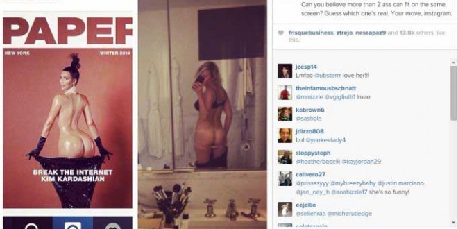 Kim Kardashian Poses Naked : Chelsea Handler Slams Instagram Over Star's NSFW Naked Bum Photos