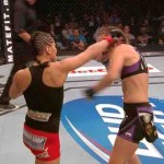 Leslie Smith Ear Torn by Jessica Eye : Brutal UFC Match Ends in Female Fighter Losing Part of Ear