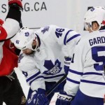 NHL : Maple Leafs - Senators fan brawl caught on video (Watch)