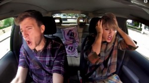 Taylor Swift sings in car with radio host