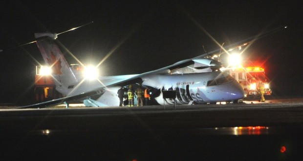 Three injured on flight landing at Edmonton International Airport