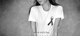 British fashion Victoria Beckham Creates T-shirt for World AIDS Day