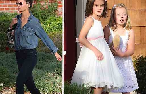 Katie Holmes, Suri Party Dress : Katie Holmes Escorts Daughter Suri Cruise To A Friend's Birthday Party