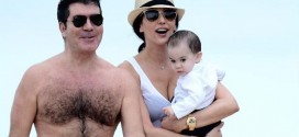 Simon Cowell, Lauren Silverman Beach PDA On Their Barbados Vacation (Video)